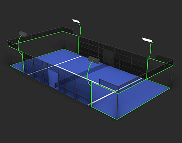 cancha de padel modelo SPORT - Mito Padel